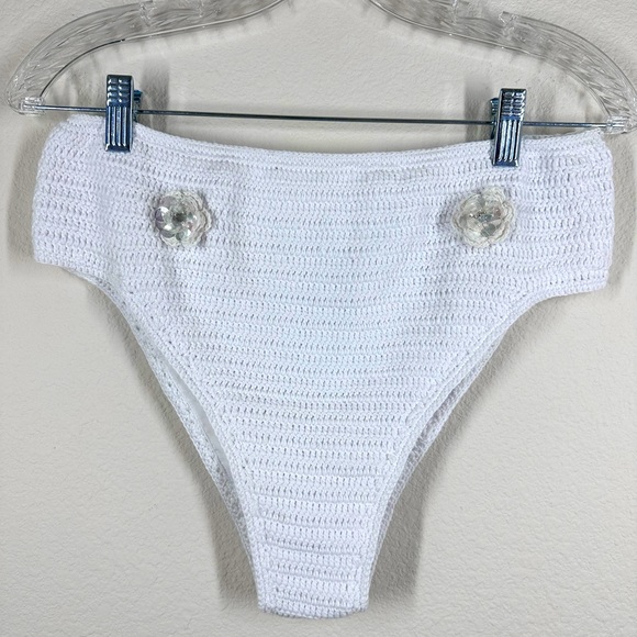 Maiyo Lili Crocheted 2 Piece Swimsuit XL NWOT - Picture 8 of 13